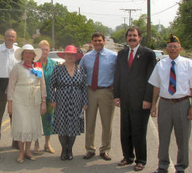 Memorial Day Ceremony in Union County L-R: Rev. Bob White, Linda Coppock, Judy Sexton, Ollie Ellison, Russell Biven, Senator Mike Williams, VFW #8682 Post Commander Bill Rollins