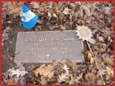 Benjamin Bingham grave marker