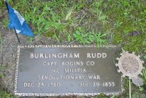 Burlingham Rudd grave marker