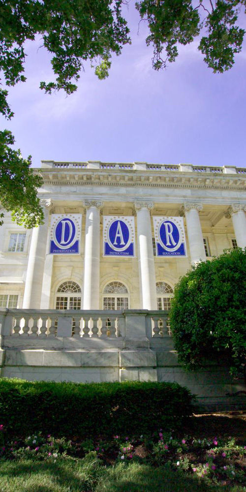 Banners at DAR headquarters