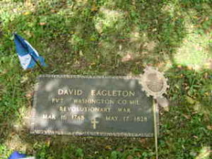 David Eagleton grave marker