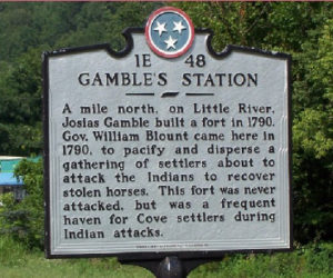 Gamble's Station historic marker