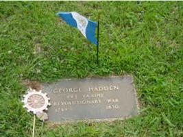 George Hadden cemetery marker