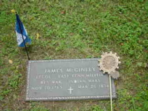 James McGinley grave marker