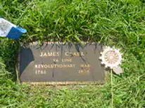 Grave marker of James Clark