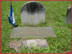 James Matthews tombstone, Friends Cemetery