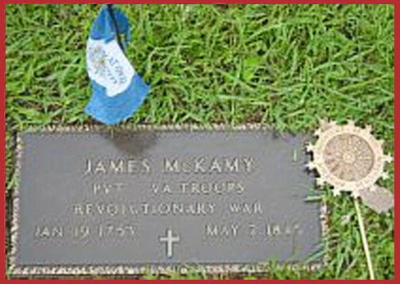 James McKamy grave marker