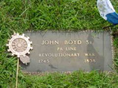 John Boyd, Sr. grave marker