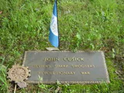John Cusick grave marker