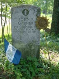John Garner tombstone