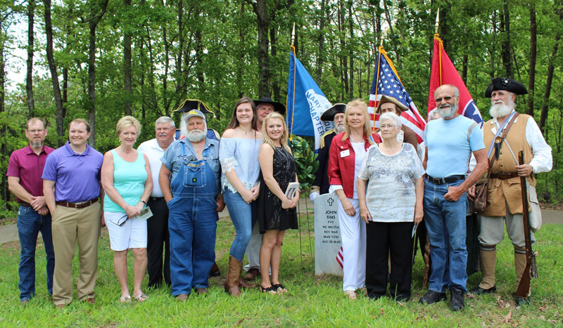 Descendants of soldier John Sims