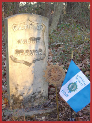 Tombstone of "Fighting Billy" William Tipton