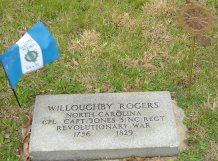 Willoughby Rogers grave marker