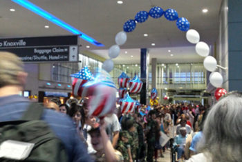 Welcoming returning HonorAir flight