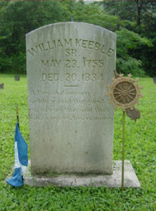 William Keeble SAR marker