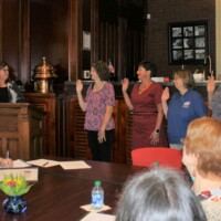 New Member installation at Westwood Historic House.