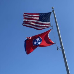 United States of America Flag & Tennessee State Flag