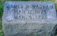 James R. Washam tombstone