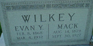 Evan Y. Wilkey tombstone